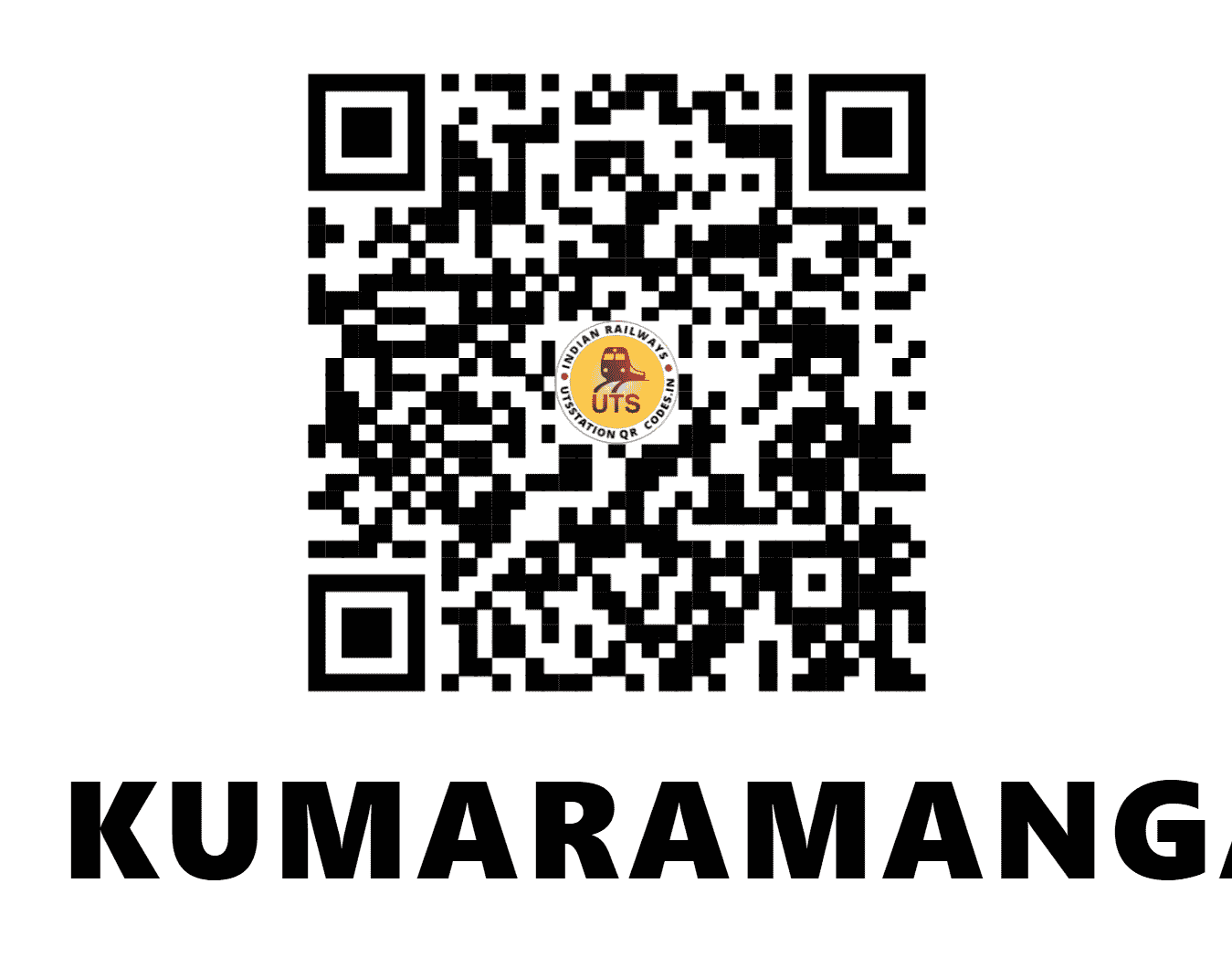 UTS QR Code for KUMARAMANGALAM - KRMG - SR (TAMIL NADU)